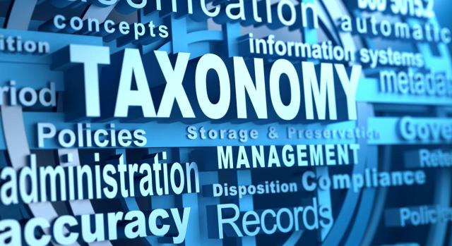 La Fundación IFRS ha publicado la Taxonomía Contable IFRS 2025 Taxonomía Contable NIIF 2025 ya disponible. Imagen de un texto con la palabra TAXONOMY en mayúscula